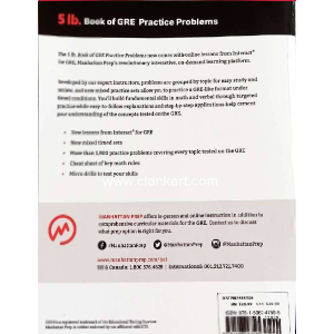 5 lb. Book of GRE Practice Problems_ 1,800+ Practice Problems in Book and Online- Fourth Edition اثر Manhattan Prep (2023)