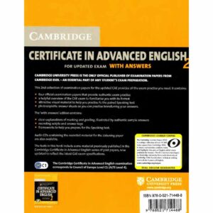 Cambridge Certificate in Advanced English 2  اثر Cambridge ESOL