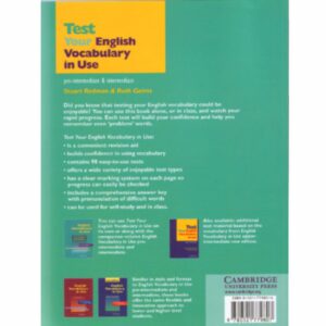 Test Your English Vocabulary in Use_ PRE-intermediate & INTERMEDIATE  اثر  Michael McCarthy, Felicity O’Dell