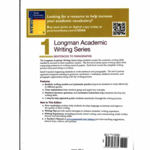 Longman Academic Writing Series 1 _ Sentences to Paragraphs, with Essential Online Resources (2nd Edition)-Pearson Education ESL (2016)  اثر Linda Butler
