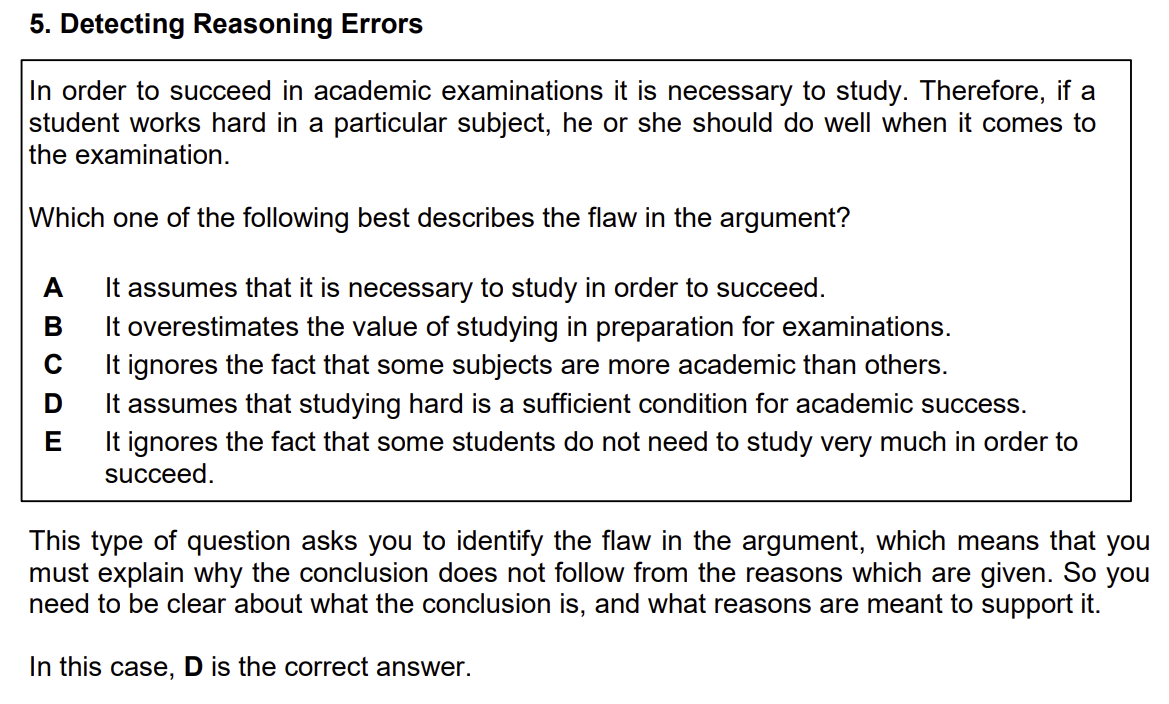 منابع استدلال منطقی و حل مسئله  (Logical reasoning and problem-solving)آزمون IMAT 5