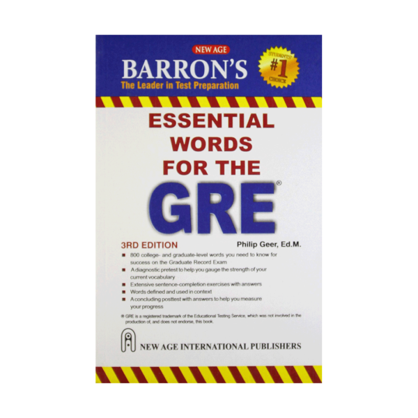 خرید کتاب آزمون اسنشیال وردز فور جی ار ای ویرایش سوم  Essential Words for The GRE third edition برای آزمون Gre (جی ار ای)