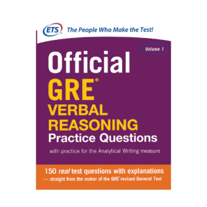 خرید کتاب آزمون افیشیال جی ار ای وربال ریسونینگ پرکتیس کوئسشن Official GRE Verbal Reasoning Practice Questions برای آزمون Gre (جی ار ای)