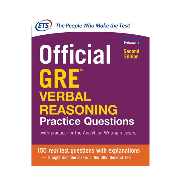 خرید کتاب آزمون افیشیال جی ار ای وربال ریسونینگ پرکتیس کوئسشن ویرایش دوم ولوم 1 Official GRE Verbal Reasoning Practice Questions (2nd)V1 برای آزمون Gre (جی ار ای)