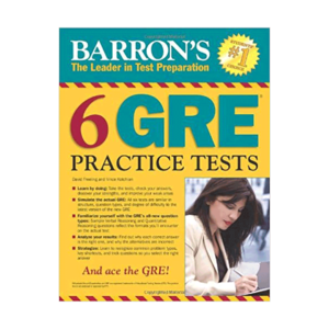 خرید کتاب آزمون  بارونز 6 جی ار ای پرکتیس تست Barrons 6 GRE Practice Tests برای آزمون Gre (جی ار ای)