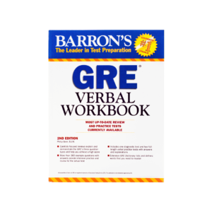 خرید کتاب آزمون بارونز جی ار ای وربال ورک بوک ویرایش دوم Barrons GRE Verbal Workbook second Edition برای آزمون Gre (جی ار ای)