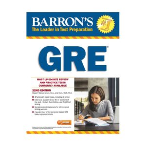 خرید کتاب آزمون بارونز جی ار ای ویرایش 22 به همراه سی دی  Barron's GRE (22nd Edition)+CD برای آزمون Gre (جی ار ای)