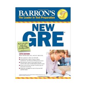 خرید کتاب آزمون بارونز نیو جی ار ای ویرایش نوزدهم  Barrons New GRE nineteenth Edition برای آزمون Gre (جی ار ای)