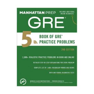 خرید کتاب آزمون جی ار ای منهتن Manhattan Prep 5 lb Book of GRE Practice برای آزمون Gre (جی ار ای)