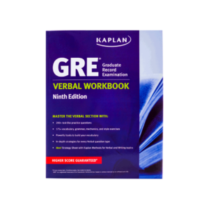 خرید کتاب آزمون نیو جی ار ای وربال ورک بوک کاپلان ویرایش نهم  New GRE Verbal Workbook KAPLAN 9th برای آزمون Gre (جی ار ای)