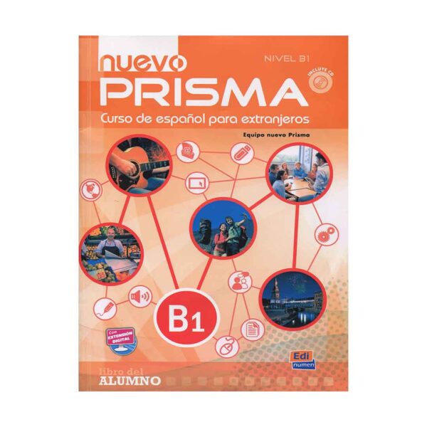 خرید کتاب آموزش زبان اسپانیایی پریسما B1 ساپلمنتری Nuevo Prisma B1-Libro de ejercicios Suplementarios