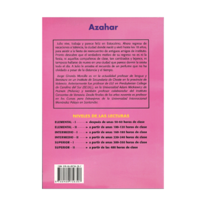کتاب آموزش زبان داستان  اسپانیایی  سطح اینترمدیت 1 AZAHAR  INTERMEDIO