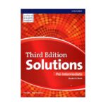 قیمت و خرید اینترنتی کتاب Solutions Pre Intermediate 3nd - کتاب سولوشن پری اینترمدیت ویرایش سوم به همراه کتاب کار و دی وی دی - ویرایش سوم Solutions Pre Intermediate