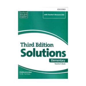 قیمت و خرید کتاب Solutions Elementary Teachers Book 3nd - خرید کتاب راهنمای روش تدریس کتاب سلوشنز ابتدایی - کتاب روش تدریس Solutions Elementary