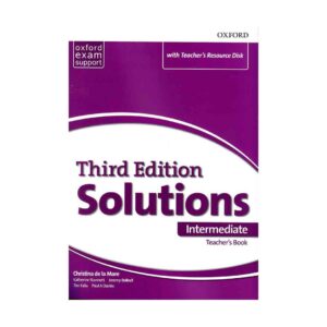 قیمت و خرید کتاب Solutions Intermediate Teachers Book 3nd - کتابآموزش روش تدریس کتاب سولوشن بزرگسالان - روش تدریس کتاب Solutions Intermediate