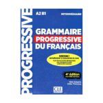 کتاب آموزش فرانسه Grammaire Progressive Du Francais A2 B1 - Intermediaire - 4ed +Corriges+CD