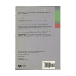 An Introduction to Sociolinguistics fifth Edition