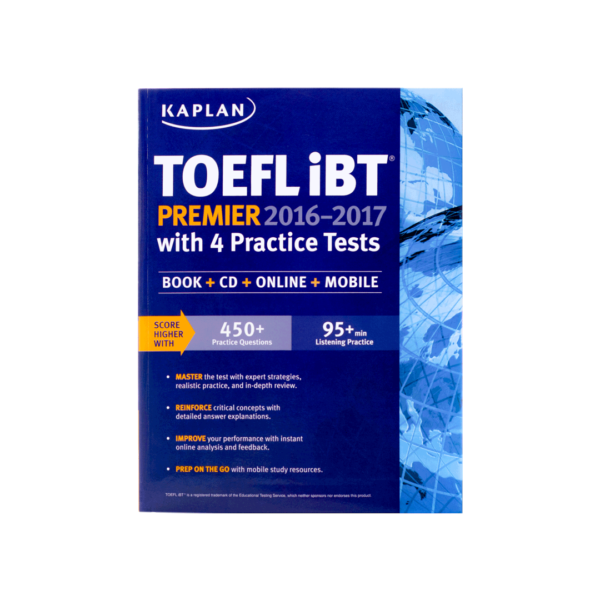 خرید کتاب آزمون تافل آی بی تی پریمیر کاپلان 2016-2017 به همراه سی دی برای آزمون تافل  TOEFL iBT Premier Kaplan(2016-2017)+CD تافل کاپلان برای آزمون تافل (Toefl)