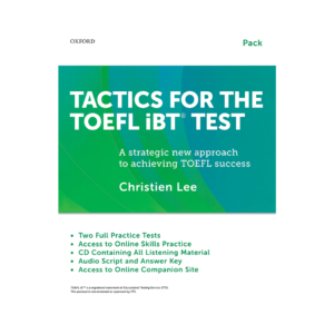 خرید کتاب آزمون تاکتیکس فور تافل آی بی تی  تست به همراه سی دی و بوک لت برای آزمون تافل  Tactics For The TOEFL IBT Test+Booklet+CD برای آزمون تافل (Toefl)