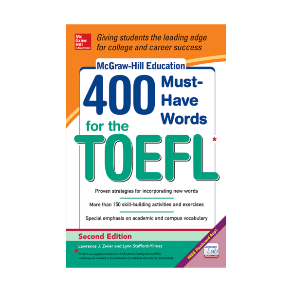 خرید کتاب آزمون مک گروهیل کتاب 400 هو  وردز فور تافل ویرایش دوم  400Have Words for The TOEFL second edition McGraw Hill برای آزمون تافل (Toefl)
