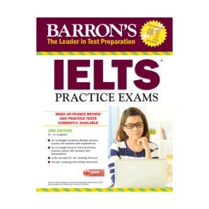 قیمت و خرید کتاب Barrons IELTS Practice Exams 3rd + CD - کتاب آزمون بارونز آیلتس پرکتیس اگزم ویرایش سومبه همراه سی دی  برای آزمون آیلتس