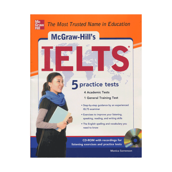 قیمت و خرید کتاب McGraw-Hill 5 IELTS Practice Tests - کتاب آزمون مک گروهیل 5 آیلتس پرکتیس تست برای آزمون آیلتس با تخفیف ویژه